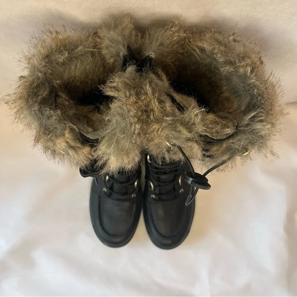 Merrell Women's Snowcreek Tall Polar‎ Winter Boots Waterproof Leather Black Sz 8